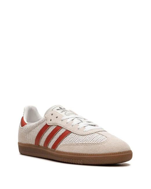 Adidas Pink Samba Og Lace-Up Sneakers for men