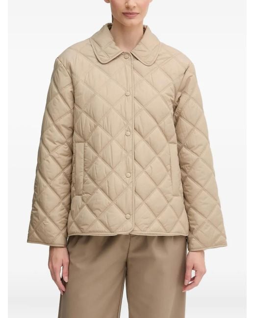 Gant Natural Quilted Collared Jacket