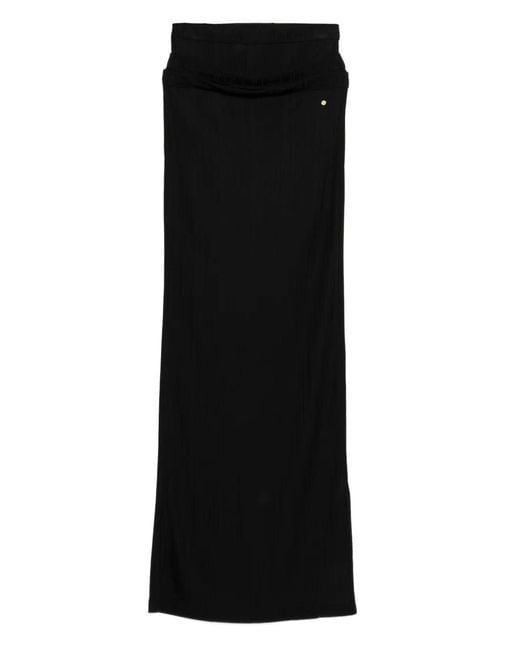 Viktor & Rolf Black Triple Layer Maxi Skirt