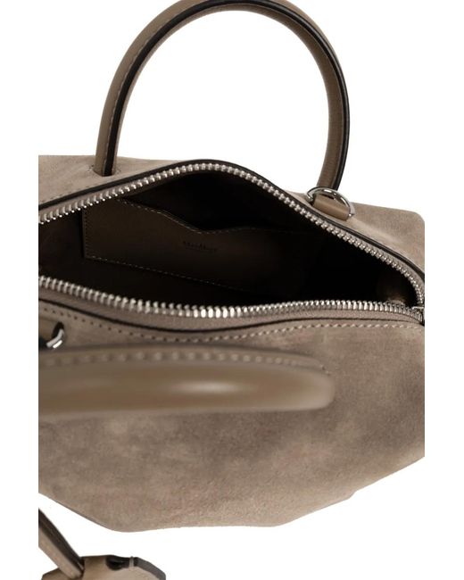 Max Mara Natural Suede Tote Bag