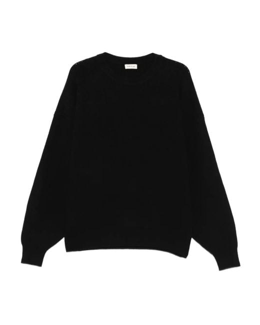 Fear Of God Black Round-Neck Wool Sweater for men