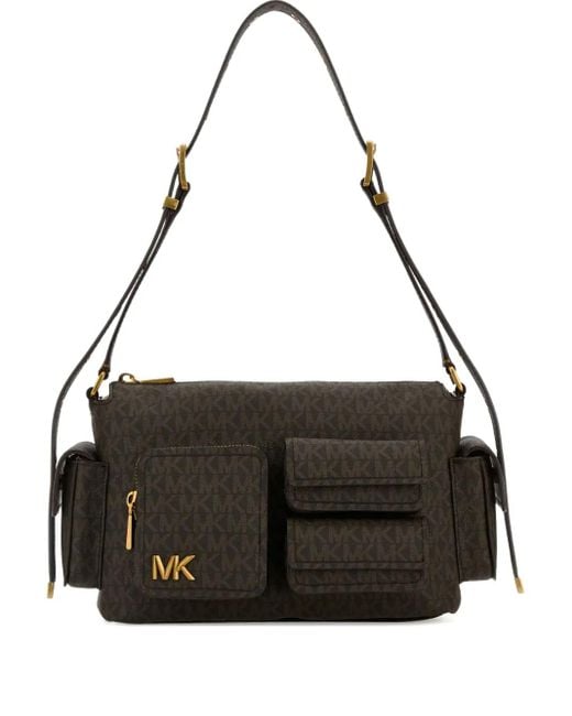 MICHAEL Michael Kors Black Medium Dakota Monogram Shoulder Bag