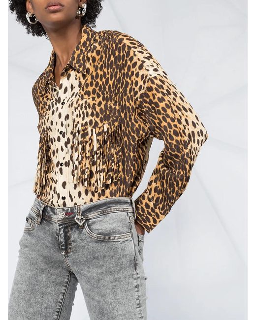 Philipp Plein Multicolor High Rise Slim-Fit Jeans