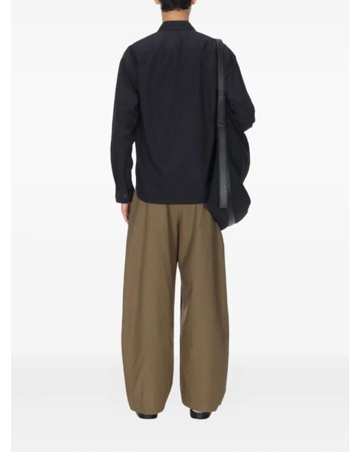 メンズ Studio Nicholson Solst ロングスリーブ シャツ Blue
