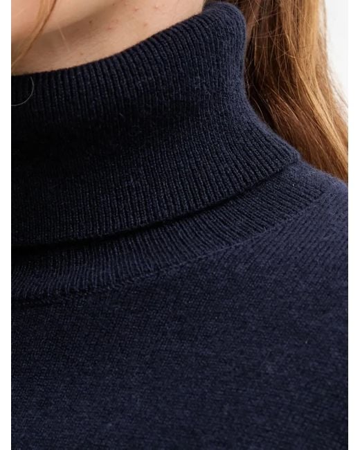 Benetton Blue Roll-Neck Sweater