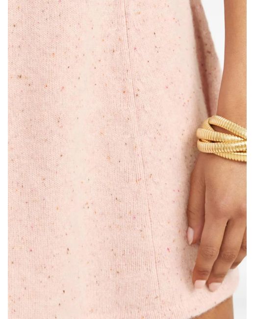 LoveShackFancy Lanchester Elastische Rok in het Pink