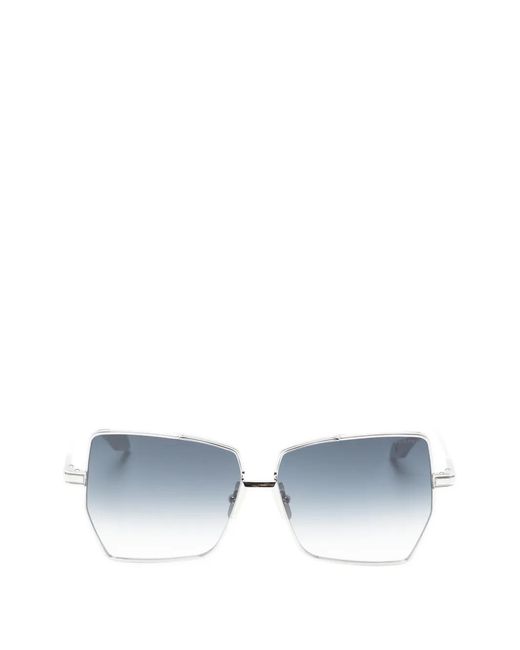 Dita Eyewear Blue Metamorphis Geometric-Frame Sunglasses