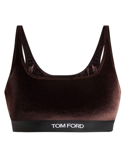 Tom Ford Trainingsbroek Met Logopatch in het Black