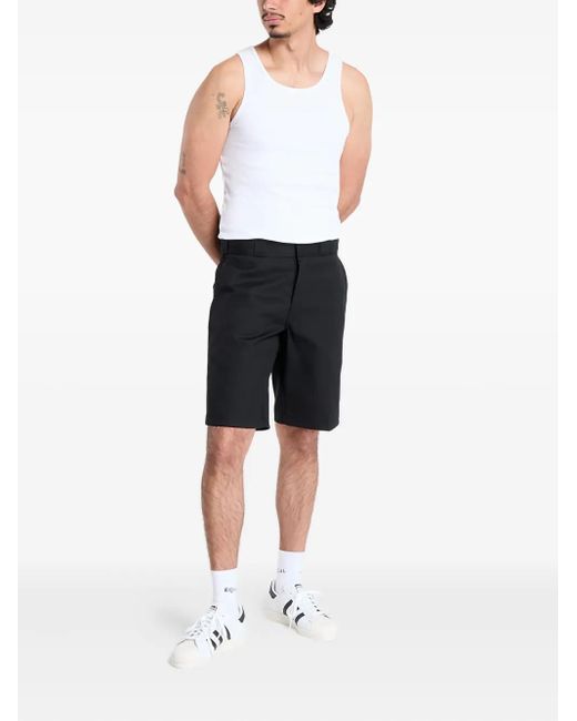 Dickies Black Flat-Front Shorts for men