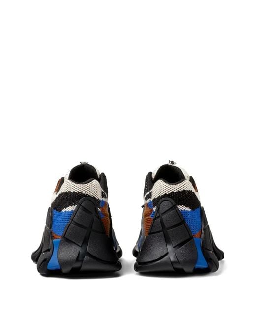 CAMPERLAB Blue Tormenta Knitted Pull-Tab Sneakers