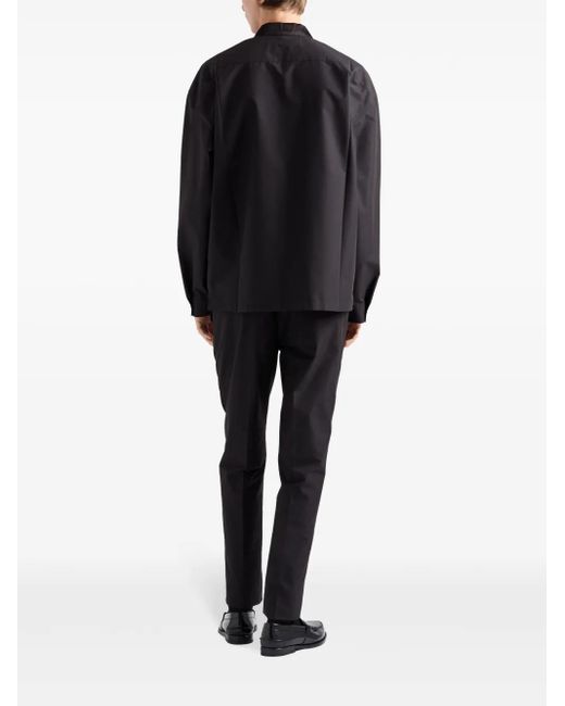 Prada Black Technical Cotton Shirt for men
