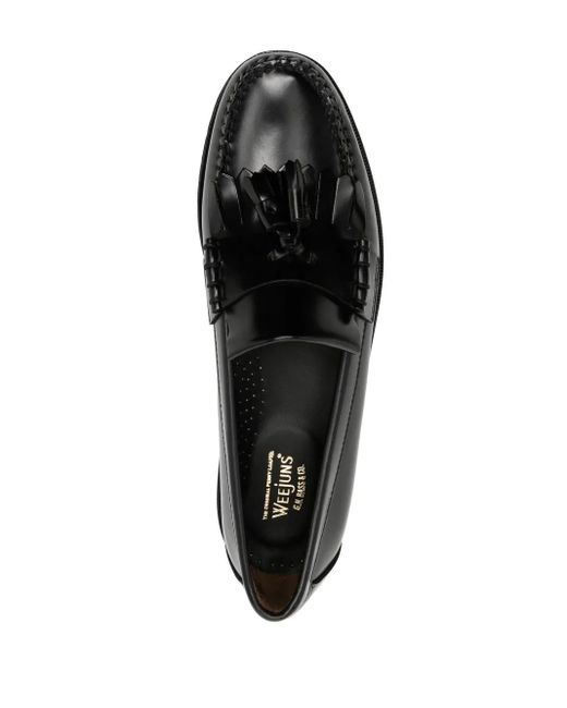 G.H.BASS Black Weejuns Layton Kiltie Loafers for men