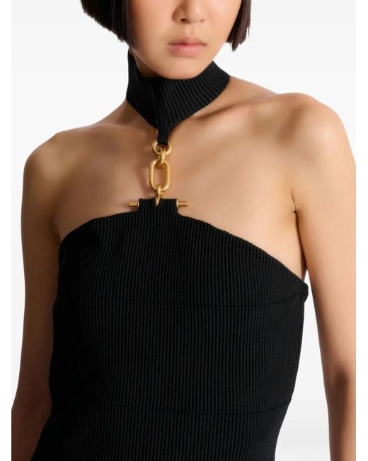 Balmain Strapless Jurk in het Blue