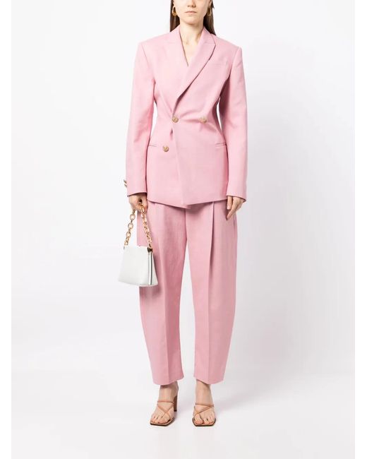 Anouki Pink Double-Breasted Blazer