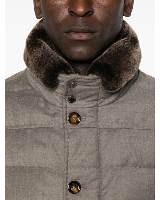 メンズ Moorer Fantoni キルティング ジャケット Gray