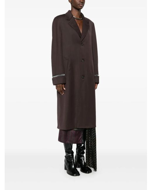 Maison Margiela Brown Button-Up Coat