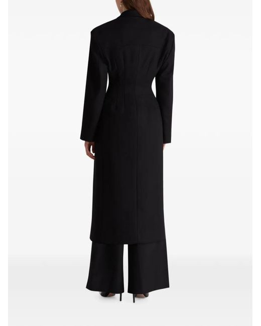 Violante Nessi Black Double-Breasted Coat