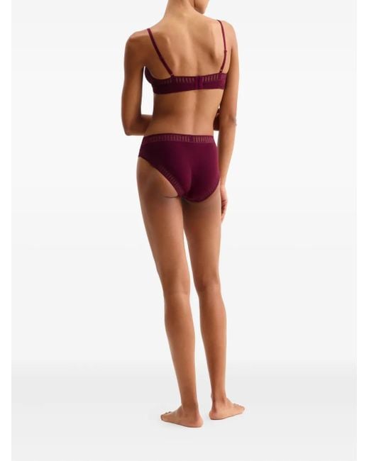 Eres Purple Bh Mit Gestreifter Spitze