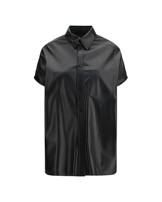 Balenciaga Black Pocket Mini Shirt Dress