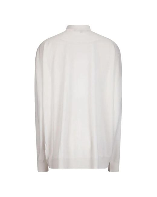 Sofie D'Hoore White V-Neck Cardigan