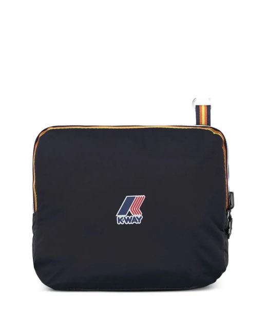K-Way Blue Marcel Logo-Detail Holdall