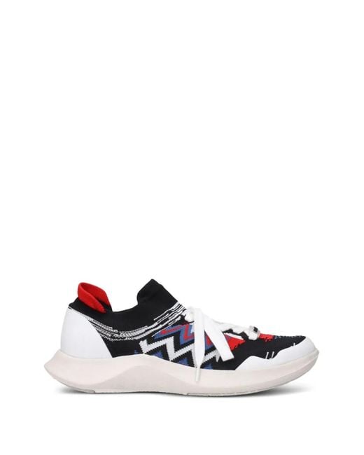 Missoni White X Acbc Fly Lace-Up Sneakers