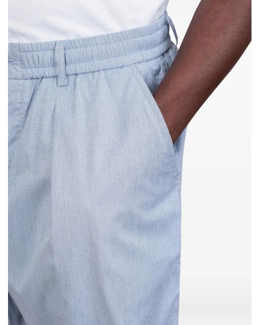 Universal Works Blue Pleated Shorts for men