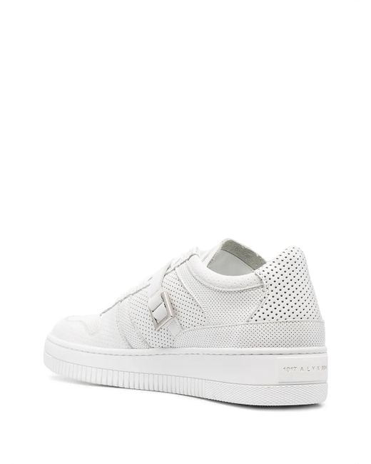 1017 ALYX 9SM White Signature Buckle Sneakers for men