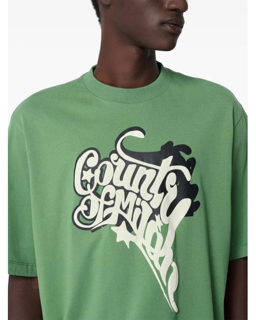 Marcelo Burlon Green County Melted T-Shirt for men