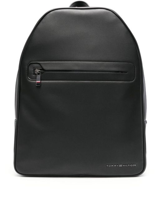 Tommy Hilfiger Black Small Modern Dome Backpack for men