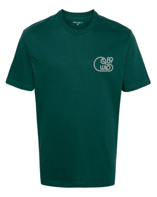 Carhartt T-shirt Van Biologisch Katoen Met Print in het Green voor heren