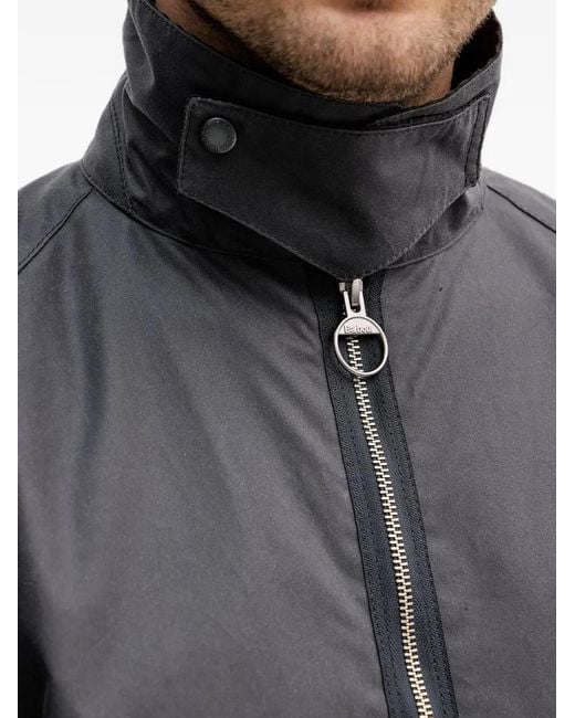 Barbour Gray Veste À Col En Velours Côtelé Et Poches Multiples for men