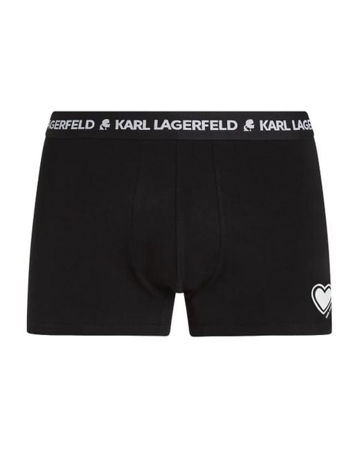 Karl Lagerfeld Black Logo Boxers (Set Of Three) for men