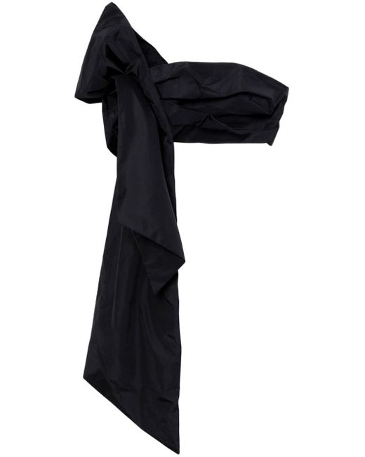 Haut crop à design drapé Simone Rocha en coloris Black