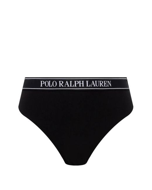 Polo Ralph Lauren Blue Logo-Waistband Ribbed Briefs (Set Of Three)