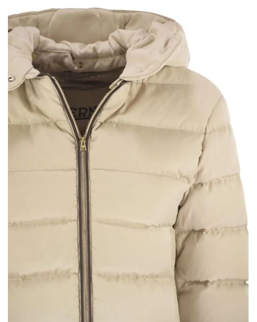Herno Natural Medium Down Jacket With Hood