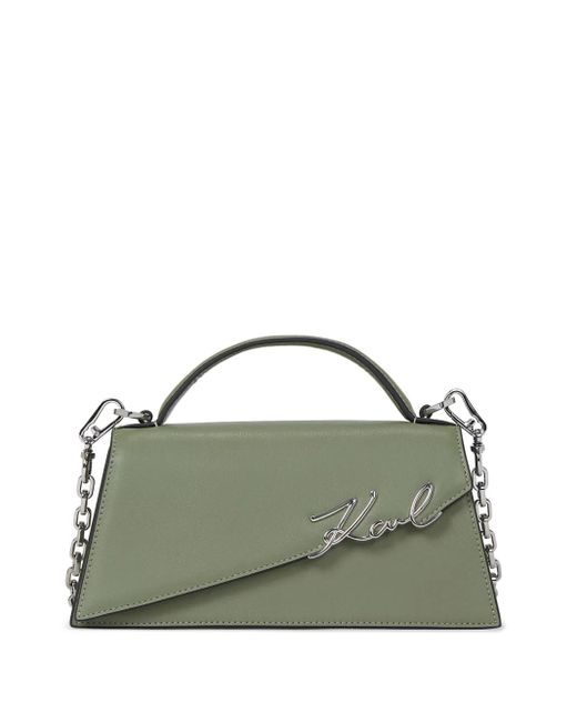 Karl Lagerfeld Signature ショルダーバッグ Green