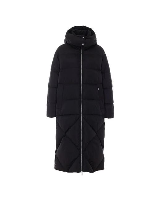 Add Blue Quilted Hooded Ped Coat