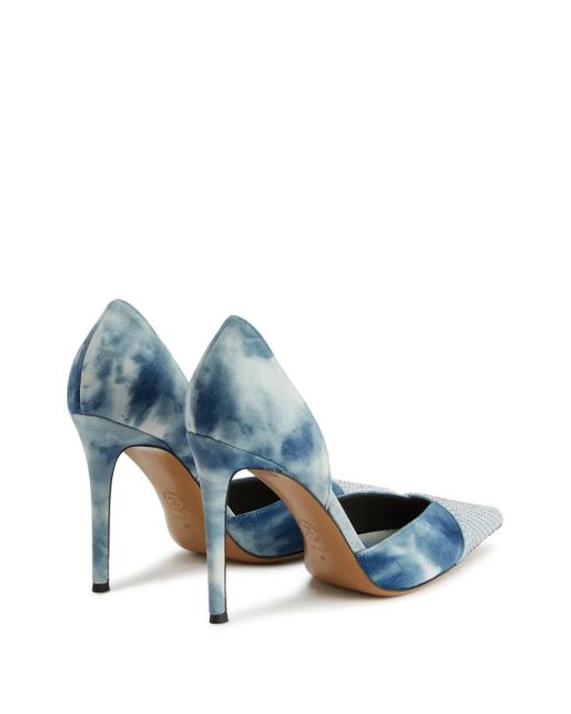 Alexandre Vauthier Blue Tie-Dye Pattern 105Mm Pumps