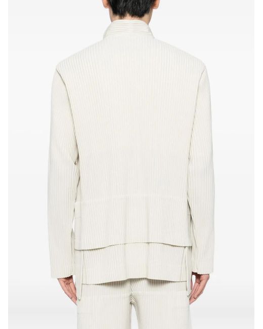 メンズ Homme Plissé Issey Miyake マルチポケット ジャケット White