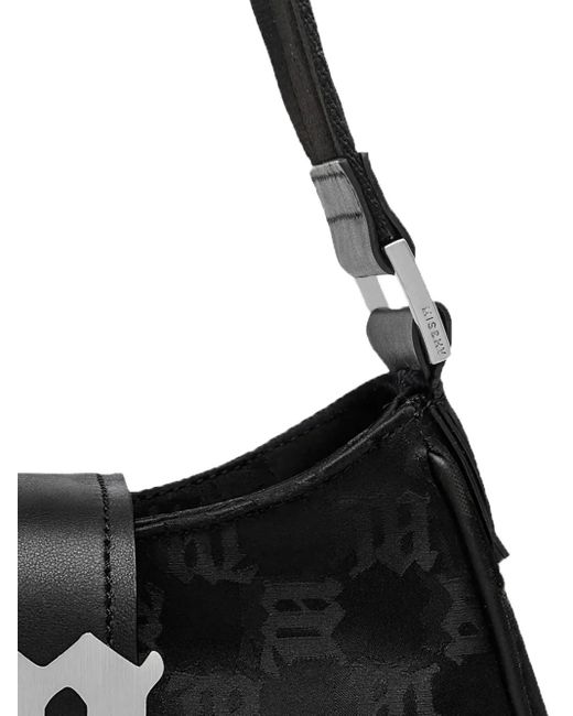 M I S B H V Black Mittelgroße Schultertasche mit Monogramm