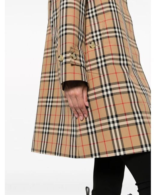 Burberry Natural Check Motif Raincoat