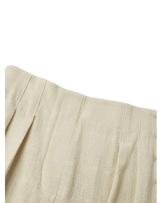 Shanghai Tang White Buttons Trousers