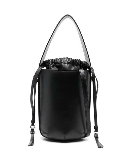 Chloé Black Sense Leather Bucket Bag