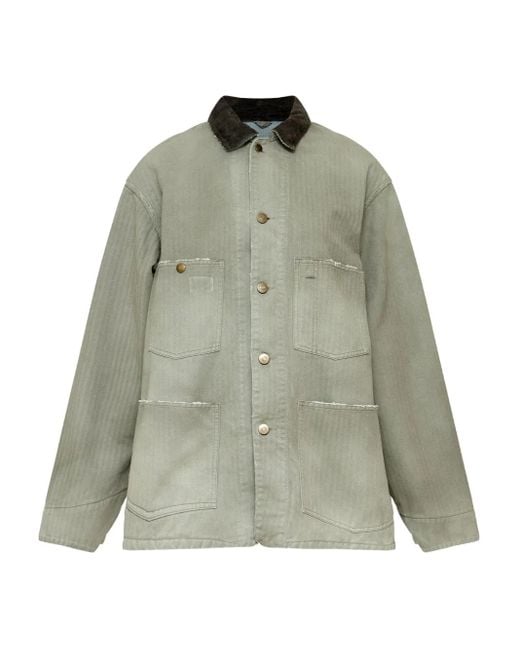 メンズ Maison Margiela コットン ジャケット Green