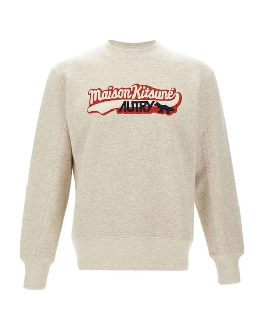 Sudadera con apliques de x Maison Kitsuné Autry de color Gray