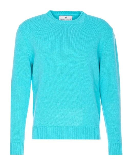 Seven Gauge Blue Pullover mit rundem Ausschnitt