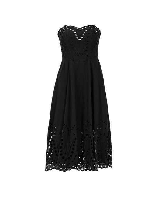 Charo Ruiz Black Marlin Midi Dress