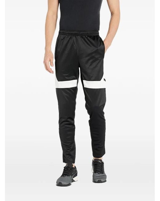 PUMA Black Panelled Pocket Track Pants for men