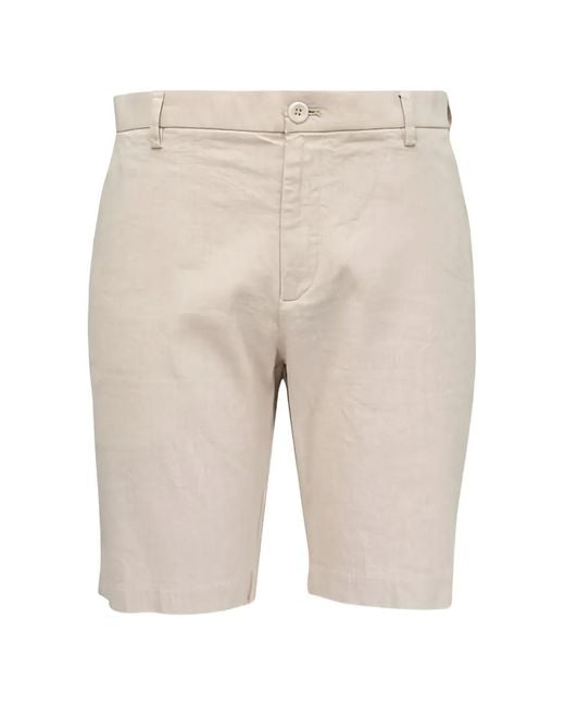 Dek Natural Button Shorts for men